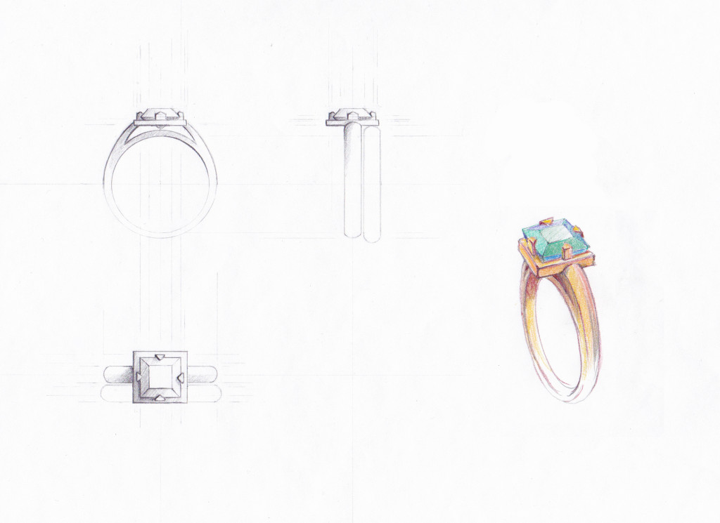 Jade Ring, drawing